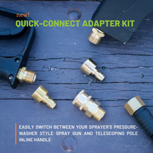 Load image into Gallery viewer, FlowZone Threaded M18 to Quick-Connect Brass Connector Adapter Kit # FZAARH