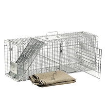 Load image into Gallery viewer, CHS Havahart collapsible Feral Cat Trap Rescue Kit 1099 galvanized steel 1 piece 12 gauge wire mesh Ideal for Trap, Neuter, Return programs