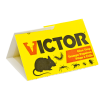 Load image into Gallery viewer, A Victor Medium Mouse Glue Board measuring 8.25 by 5 inches. This non-toxic sticky trap features a large capture surface and a folding 'tent' design with lock tabs to hide trapped pests for discreet disposal.