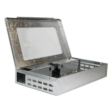 Load image into Gallery viewer, CHS Victor Tin Cat Mouse Trap Repeater with Window For catching mice if you do not want to see or touch them Clear “window” allows user to check the trap without opening it Easy to use Each trap catches up to 30 mice Reusable To increase efficacy of trap, use with the pre-baited M309 Victor Glue Board – slides into trap Can be used around food, water, children, and pets
