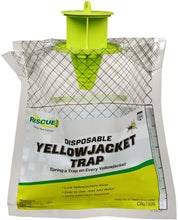 Load image into Gallery viewer, Rescue Disposable Yellowjacket Trap for Western Canada and the US. This water-activated bag trap is specifically formulated for yellowjacket species found West of the Rocky Mountains. Features a non-toxic lure that attracts all major species including Western Yellowjackets.
