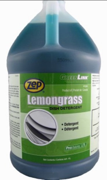 Zep Lemongrass Dish Detergent 4L
