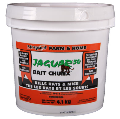 CHS Jaguar Bait Chunx 4.1kg Strongest Single-Feeding Anticoagulant Available -Brodifacoum
