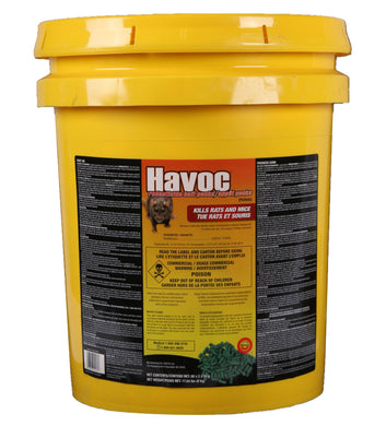 CHS Havoc Rodenticide Bait Packs (Pellets) 8kg pail (Commercial) Brodifacoum……….0.005% Kills Rats and Mice for indoor use only