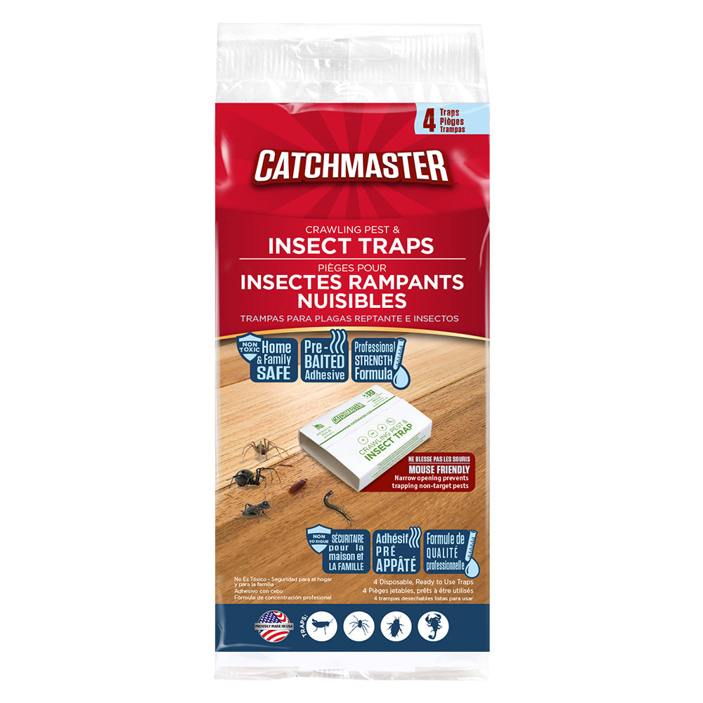 CatchMaster Spider, Roach & Insect Glue Traps  4pk - 724