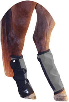CHS Neogen Fly Leg wraps for Horses 2/pk Built to Maintain shape and prevent slipping, Double stitched Cotton trim, Three Hook & Loop Fasteners on each Wrap to protect for flies and other insects