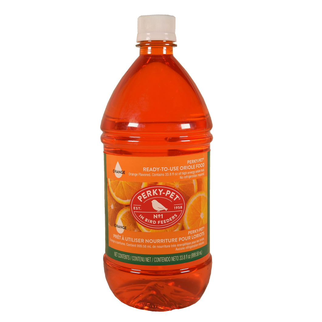 Perky-Pet Ready-to-Use Orange Liquid Nectar – 33.8 oz #4501-4