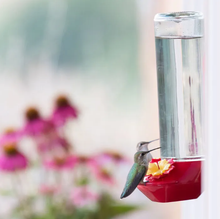 Load image into Gallery viewer, Perky-Pet Window Mounted 14 oz Glass Hummingbird Feeder #455-2
