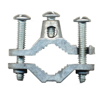 CHS Zareba Ground Rod Clamp Maintains a secure connection between ground wire and ground rod Heavy duty construction Made of aluminum, will not rust For use with 5/8 inch and larger ground rods 1 clamp per package