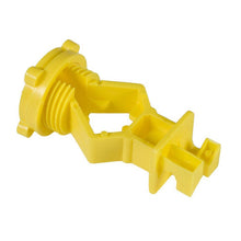 Load image into Gallery viewer, CHS Zareba Yellow T-Post Screw-On Insulator - 1-Pack Screw-on insulator Fits securely on standard (1-1/4 or 1.33) studded t-post Eliminates dislodging in high winds or under heavy loads 25 Insulators per bag (ITSOY-Z)
