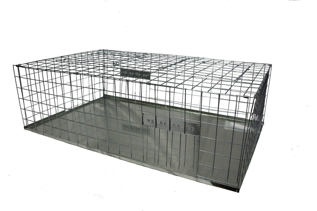 CHS C.H.S collapsible rust resistant galvanized steel cage Folding Pigeon Trap ( 24.5″ x 39″ x 12″)